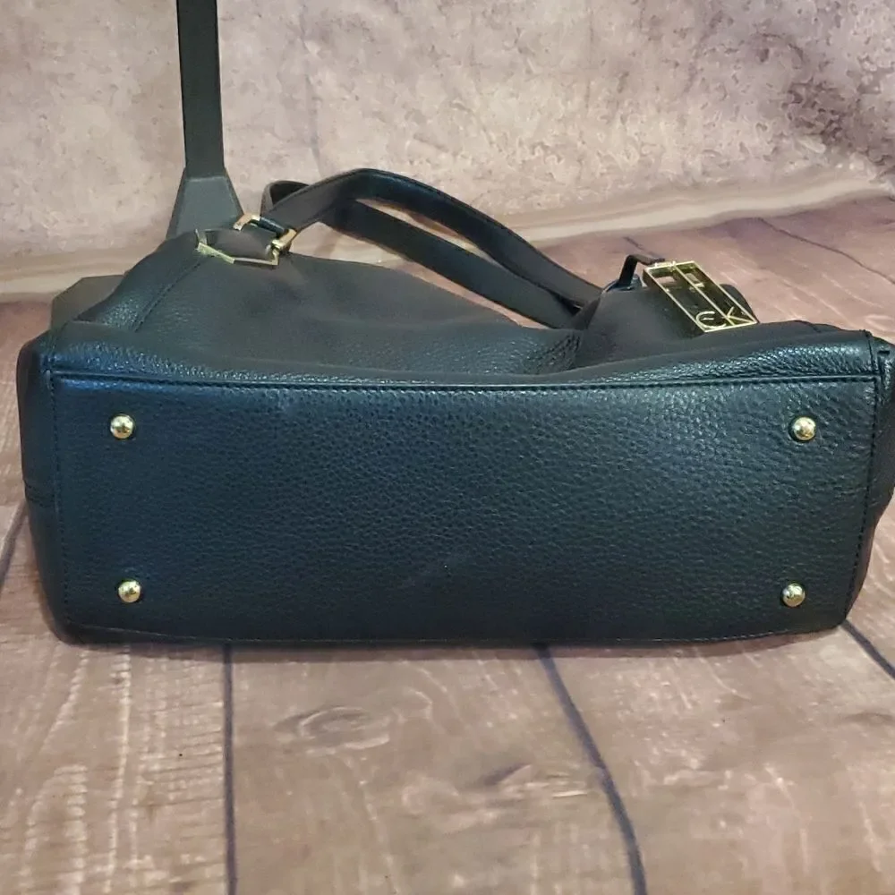CALVIN KLEIN Black Leather Handbag‎